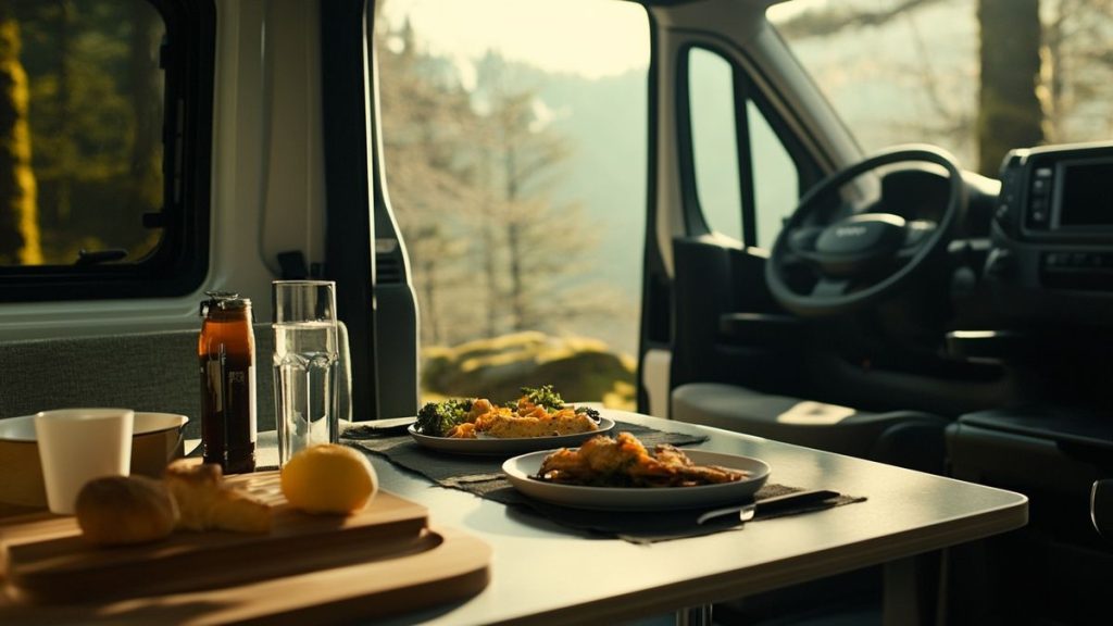 Comment organiser un espace repas pratique et modulable dans un van aménagé