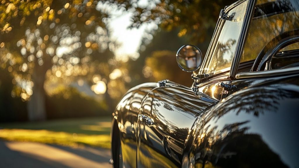 Location de véhicules vintage pour un mariage rustique élégant