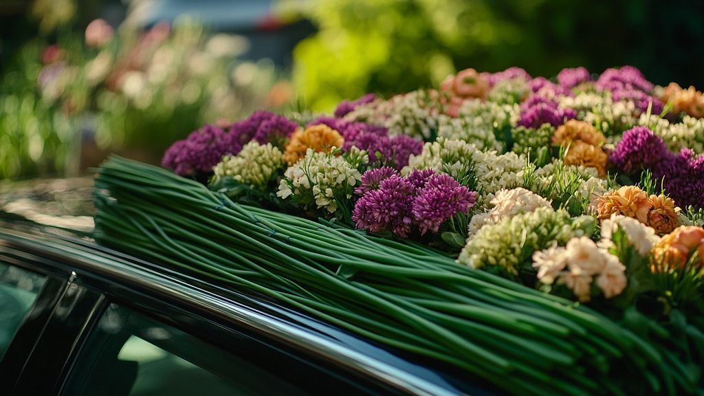 Tendances actuelles dans la décoration florale de voitures de mariage