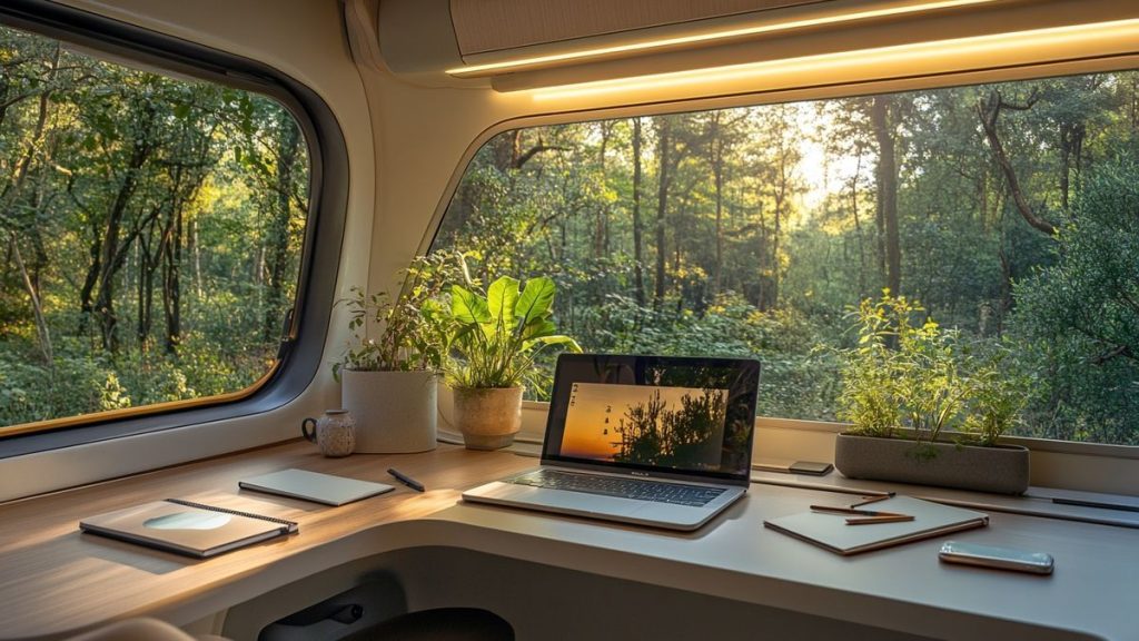 Trucs et astuces pour aménager un espace bureau dans un camping-car