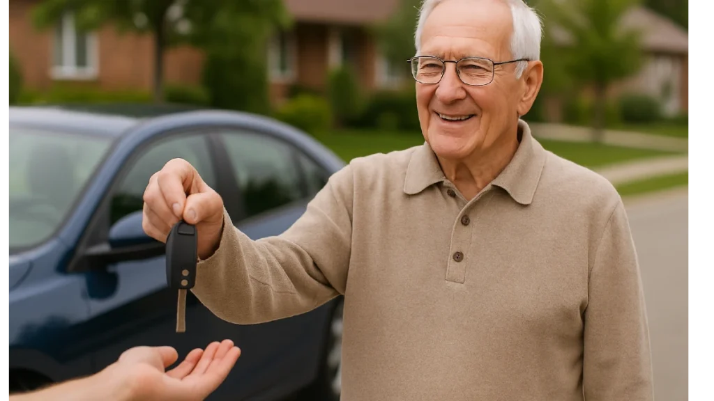 Donner sa voiture : pourquoi une personne âgée le fait